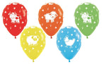 Farm Animals Kuh Schaf Huhn Schwein Assortment 30cm 12" Latex Luftballons Sempertex