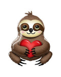 Faultier mit Herz Sloth with Heart Folienballon 99cm 39''