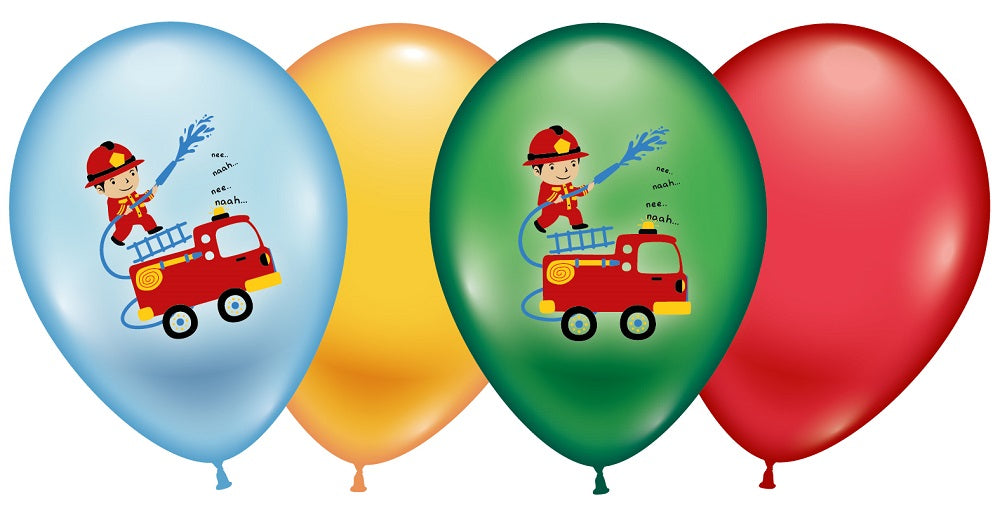 Feuerwehr 27,5cm 11" Latex Luftballons Karaloon