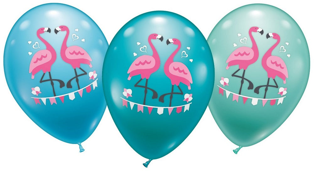 Flamingo 27,5cm 11" Latex Luftballons Karaloon
