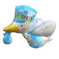 Fliegender Klapperstorch blau Folienballon - 81cm 32"