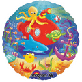 Deep Sea Fun Mylar Fish Folienballon 18in/45cm