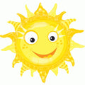 Graphic Sun Folienballon Sonne 74 cm
