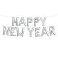 Buchstaben Folienballon Set silber HAPPY NEW YEAR