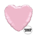 Folienballon Herz Pearl Pink (Rosa) 45cm 18" Qualatex