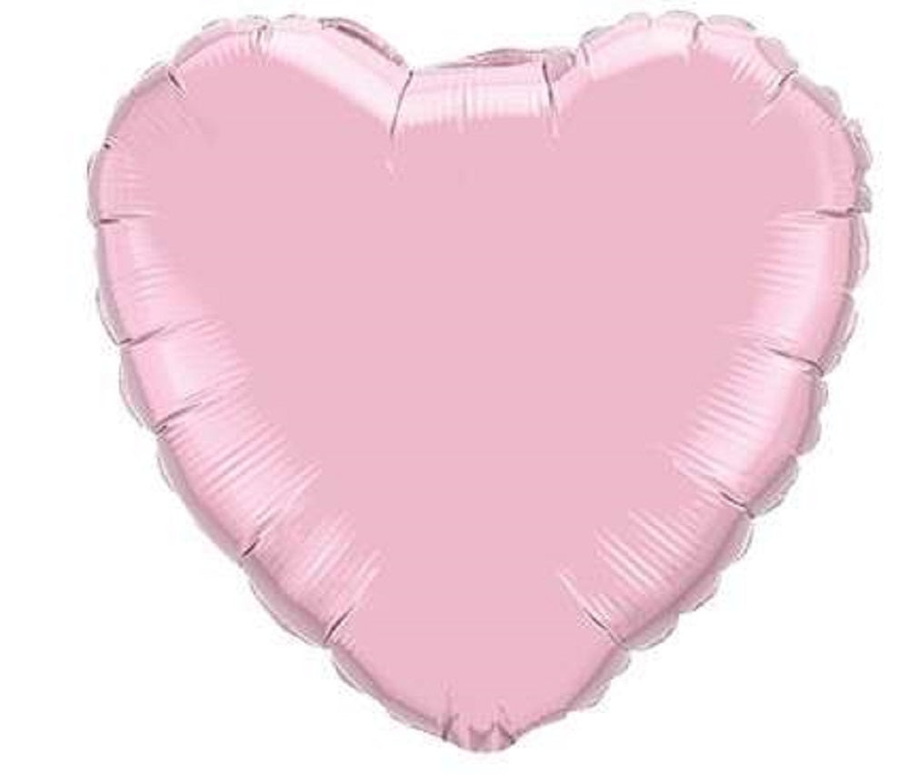 Folienballon Herz Pearl Pink (Rosa) 45cm 18" Qualatex