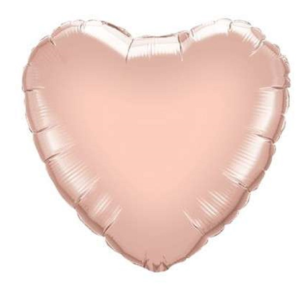 Folienballon Herz Rose Gold 45cm 18 Inch Qualatex