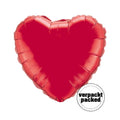 Folienballon Herz Ruby Red (Rot) 45cm 18" Qualatex