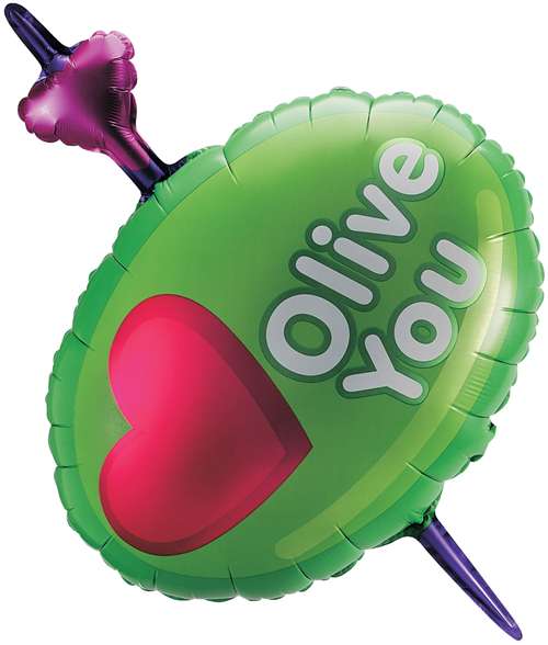 Olive You Folienballon 91 cm
