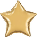 Stern Chrome Gold Folienballon 50 cm
