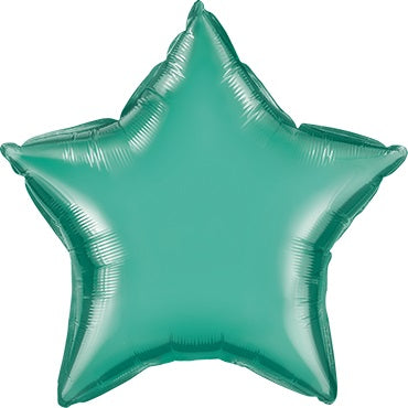 Stern Chrome Green Folienballon Grün 50 cm