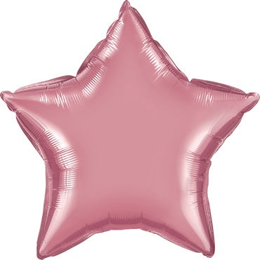 Stern Chrome Mauve Folienballon Hell Lila 50 cm