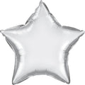 Stern Chrome Silver Folienballon Silber 50 cm