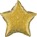 Stern Glittergraphic Gold Folienballon 50 cm Qualatex