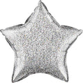 Stern Glittergraphic Silver Folienballon Silber 50 cm Qualatex