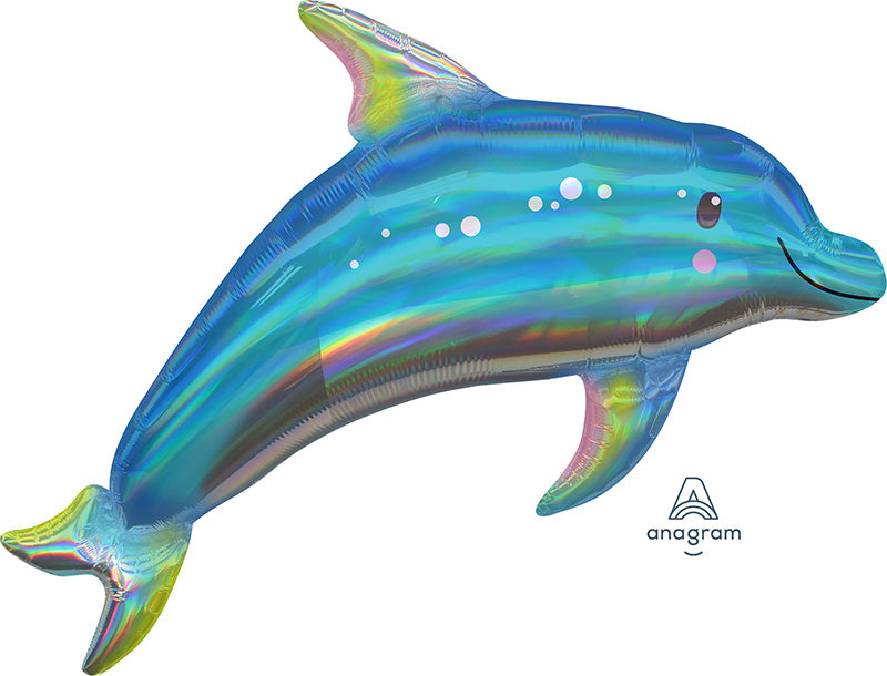 Folienballon Delfin Holographic 73cm