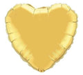 Folienballon Herz Metallic Gold 45cm 18" Qualatex
