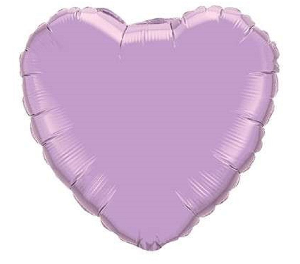 Folienballon Herz Pearl Lavender (Lavendel) 45cm 18" Qualatex