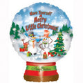 Folienballon Schneekugel 76cm 30"