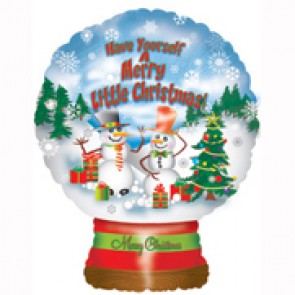 Folienballon Schneekugel 76cm 30"