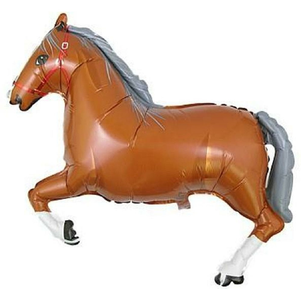 Folienballon braunes Pferd 60cm 24"