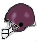 Football Helm Purple Folienballon 76cm