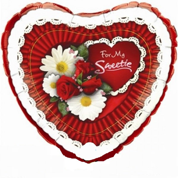 For My Sweetie Herz Folienballon 45cm 18"