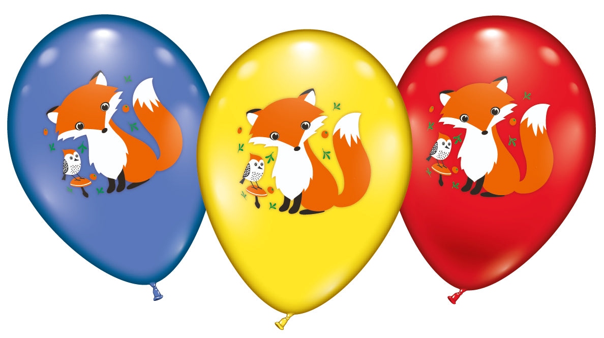 Foxi Fuchs 27,5cm 11" Latex Luftballons Karaloon
