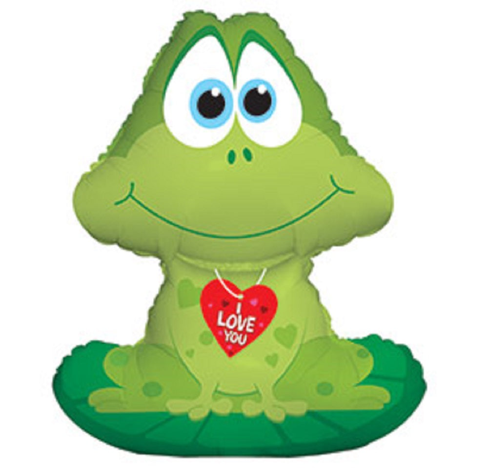Frosch I love you Folienballon 83cm 33"