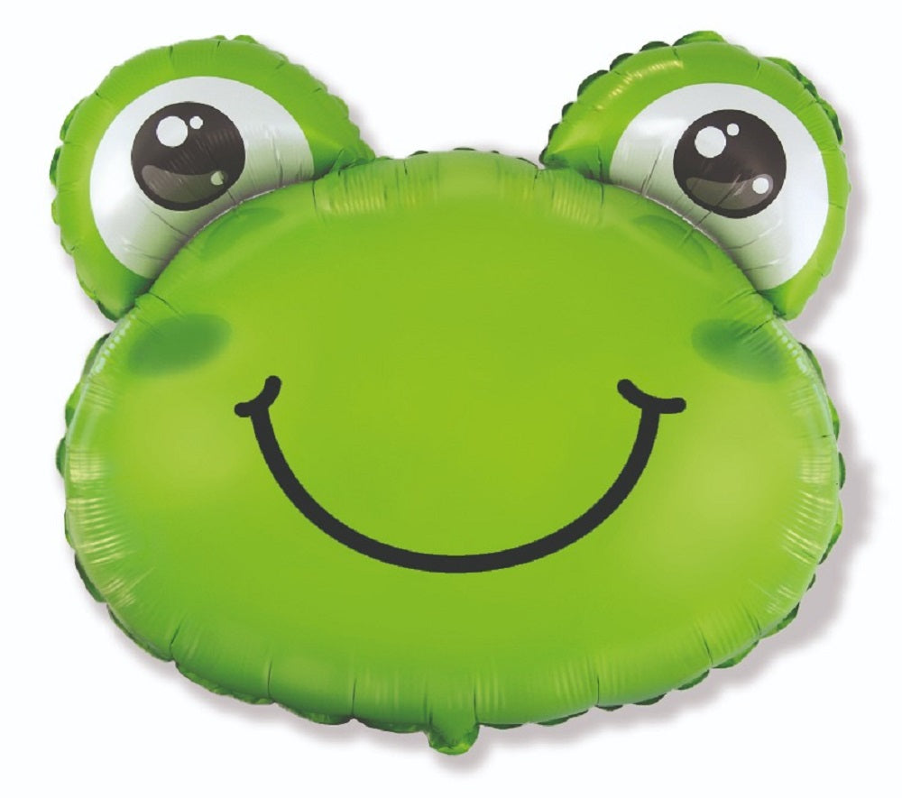 Froschkopf Folienballon 70cm x 63cm