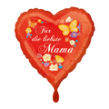 Für die liebste Mama Herz Folienballon 43cm 17''