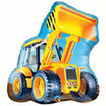 Gelber Radlader Folienballon - 81cm 32"