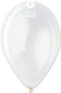 Gemar 000 Crystal Crystal 33cm 13" G120 Latex Luftballons Transparent