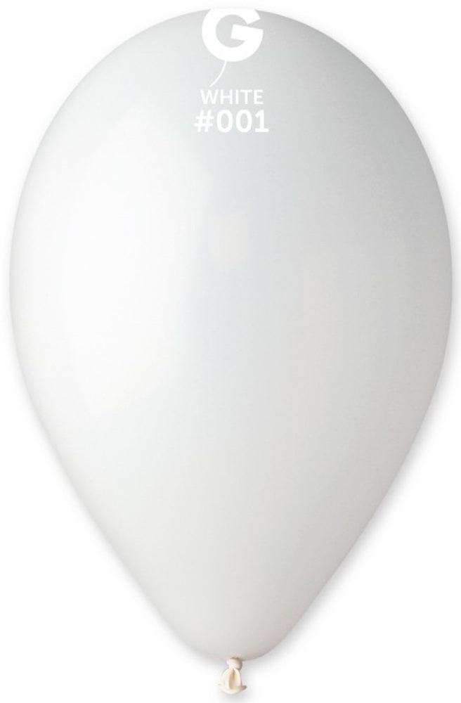 Gemar 001 Standard White 33cm 13 Inch G120 Latex Luftballons