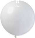 Gemar 001 Standard White 80cm 31" G30 Latex Luftballons Weiß