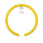 Gemar 002 Standard Yellow 160G Modellierballons D2 Gelb