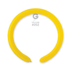 Gemar 002 Standard Yellow 260G Modellierballons D4 Gelb