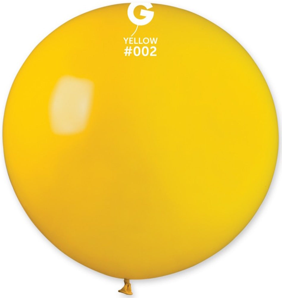 Gemar 002 Standard Yellow 80cm 31 Inch Latex Luftballons