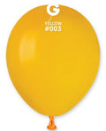 Gemar 003 Standard Mango Yellow 12,5cm 5" A50 Latex Luftballons Gelb