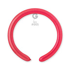 Gemar 005 Standard Raspberry Red 260G Modellierballons D4 Rot