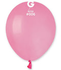 Gemar 006 Standard Rose 12,5cm 5" A50 Latex Luftballons Rosa