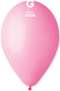 Gemar 006 Standard Rose 33cm 13" G120 Latex Luftballons Rosa