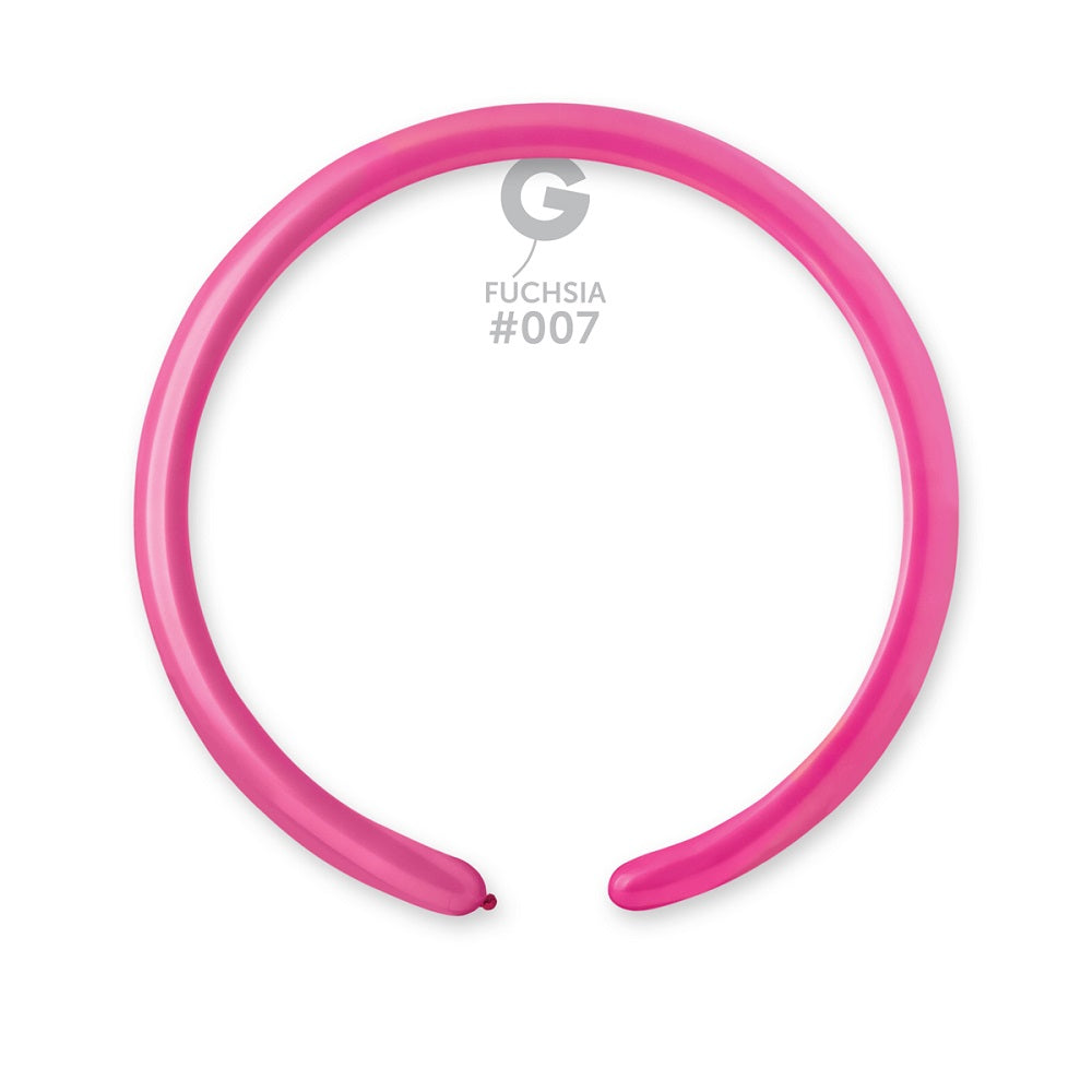 Gemar 007 Standard Fuchsia 160G Modellierballons D2 Magenta
