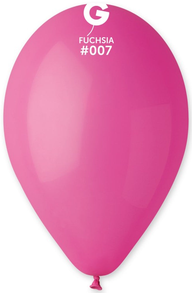 Gemar 007 Standard Fuchsia 33cm 13" G120 Latex Luftballons Magenta