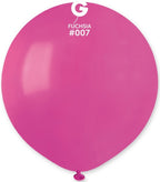 Gemar 007 Standard Fuchsia 48cm 19" G150 Latex Luftballons Magenta