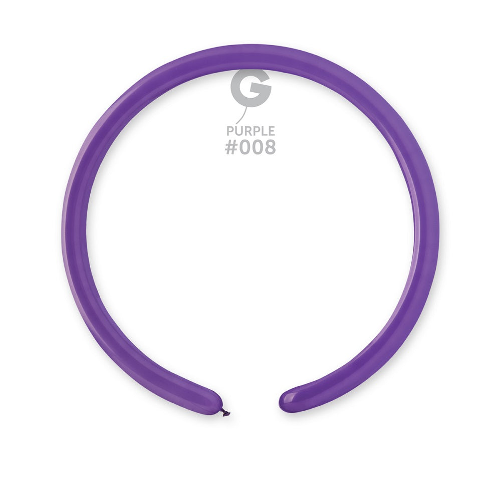 Gemar 008 Standard Purple 160G Modellierballons D2 Violett