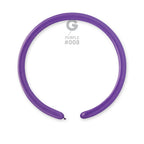 Gemar 008 Standard Purple 160G Modellierballons D2 Violett