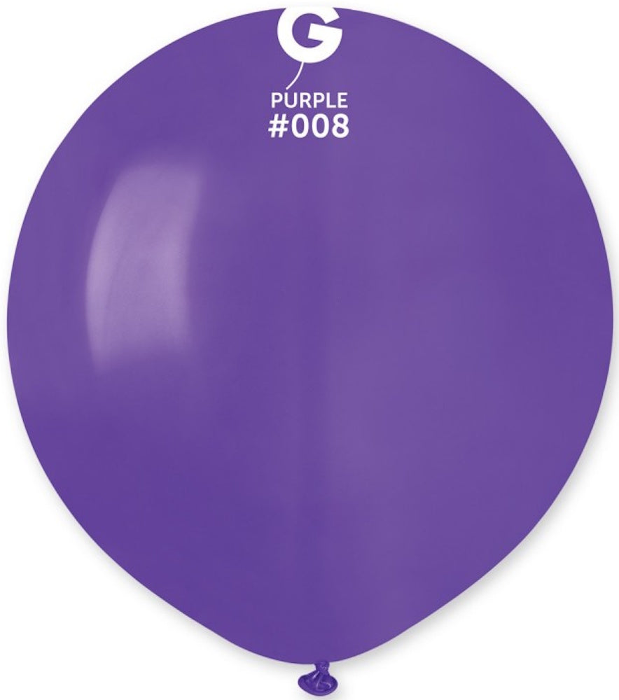 Gemar 008 Standard Purple 48cm 19" G150 Latex Luftballons Violett