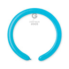 Gemar 009 Standard Light Blue 260G Modellierballons D4 Blau