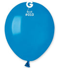 Gemar 010 Standard Blue 12,5cm 5" A50 Latex Luftballons Blau